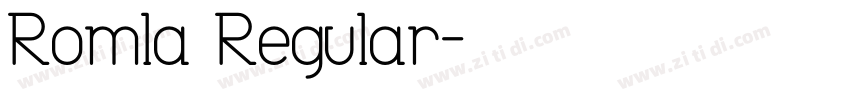 Romla Regular字体转换